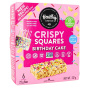 Front of Healthy Crunch Crispy Squares Birthday Cake
