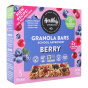 Front of Healthy Crunch Gluten-Free Nut-Free Berry Probiotic Granola Bars, 5 Bars