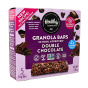 Front of Healthy Crunch Gluten-Free Nut-Free Double Chocolate Granola Bars, 5 Bars