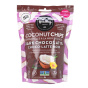 Front of Healthy Crunch Keto Coconut Chips Dark Choco’latte, 100g