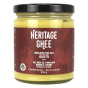 Front of Heritage Ghee New Zealand Grass-Fed Clarified Butter Himalayan Pink Salt