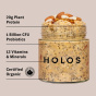 HOLOS Organic Overnight Muesli Maple & Almonds - Vegan Overnight Oats - High Protein Overnight Oats - High Protein Muesli