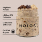 HOLOS Organic Overnight Muesli Mocha - Vegan Overnight Oats - High Protein Overnight Oats - High Protein Muesli