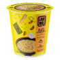 Immi Keto High Protein Ramen Cup Black Garlic “Chicken” 4-Pack Lifestyle Front of single cup