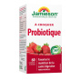 French Front of Jamieson Vitamins Chewable Probiotic Natural Strawberry - Chewable Probiotic For Adults - Chewable Probiotic Tablets - Best Chewable Probiotic