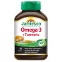 Front of Jamieson Vitamins Omega-3 & Turmeric - Taking Omega 3 And Turmeric Together - Omega 3 And Turmeric For Inflammation - Jamieson Omega 3 Turmeric Reviews