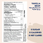 Nutrition of Jordan’s Skinny Syrups Naturally Sweetened Zero Sugar Zero Calorie Syrup Vanilla Bean - Skinny Coffee Syrups - Sugar Free Coffee Syrup - Sugar Free Syrups