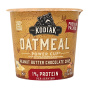Front of Kodiak Cakes Peanut Butter Chocolate Chip Oatmeal Unleashed Cup, 60g