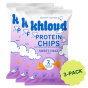 Khloud Protein Tortilla Chips Sweet Heat Bundle 3-Pack Front of bag