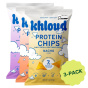 Khloud Protein Tortilla Chips Variety 3-Pack Front of bags
