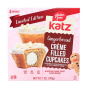 Front of Katz Limited Edition Gluten-Free Creme-Filled Cupcakes Gingerbread - Spiced Cupcakes - Gingerbread Cupcakes, Cupcakes Gingerbread