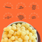 Lesser Evil Organic Corn Puffs Space Balls Real Cheddar - Corn Puffs - Puffs Chips - Gluten Free Corn Puffs
