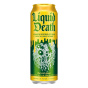Front of Liquid Death Iced Green Tea Green Guillotine