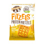 Front of Lenny & Larry’s High Protein Fitzels Boujie Mustard - High Protein Snacks - Pretzel Crisps - Pretzels Healthy