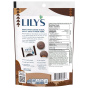Back of Lily's Dark Chocolate Peanut Butter Cups - No Sugar Added Chocolate - Healthy Chocolate Peanut Butter Cup - Gluten Free Peanut Butter Cup