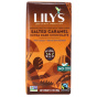 Front of Lily's Extra Dark Chocolate Salted Caramel