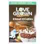 Front of Love Grown Chocolate Comet Crispies Toasted Bean & Rice Cereal, 269g