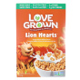 Front of Love Grown Cinnamon Lion Hearts Toasted Bean & Rice Cereal, 213g