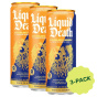 Liquid Death Beverage Energy Orange Horror 3-Pack Front
