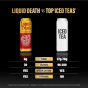 Liquid Death Iced Tea Rest In Peach - Black Iced Tea Can - Healthy Iced Tea - Tea With Vitamins