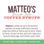 Matteo’s Sugar-Free Barista Coffee Syrups Peppermint Mocha - Sugar Free Peppermint Syrup For Coffee - Peppermint Bark Sugar Free Syrup - Keto Peppermint Mocha Syrup