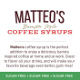 Matteo’s Sugar-Free Barista Coffee Syrups Thin Peppermint - Best Sugar Free Coffee Syrup - Sugar Free Peppermint Syrup - Peppermint Keto Coffee Syrup Canada