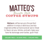 Matteo's Sugar-Free Barista Coffee Syrups Thin Mint Chocolate Chip, 750mL