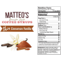 Matteo's Sugar-Free Barista Coffee Syrups Thin Cinnamon Vanilla, 750mL Nutritional