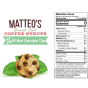 Matteo's Sugar-Free Barista Coffee Syrups Thin Mint Chocolate Chip, 750mL Nutritional