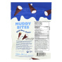 Back of Muddy Bites Waffle Cone Snacks Cookies N Cream - Waffle Cone Snacks - Chocolate Waffle Cone Bites - End Of Ice Cream Cone Snack