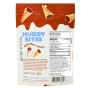 Back of Muddy Bites Waffle Cone Snacks Milk Chocolate - Chocolate Waffle Cone Bites - End Of Ice Cream Cone Snack - Muddy Bites Where To Buy