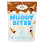 Front of Muddy Bites Waffle Cone Snacks Milk Chocolate - Chocolate Waffle Cone Bites - End Of Ice Cream Cone Snack - Muddy Bites Where To Buy