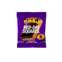 Mid-Day Squares Plant-Based Chocolate Bar No Bread PB&J Grape Canada Photo of single square Front
