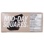 Back of Mid-Day Squares Plant-Based Chocolate Bar Brownie Batter - High Protein Snack - Gluten Free Chocolate Bar