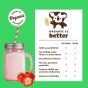 Mooala Organic Plant-Based Bananamilk Strawberry, 237mL