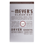 Front of Mrs. Meyer's Dryer Sheets Lavender, 80 Sheets