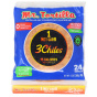 Front of Mr. Tortilla 4” 1 Net Carb Tortilla 3 Chiles, 24 Pack