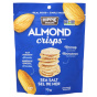 Front of Hippie Snacks Grain-Free Almond Crisps Sea Salt, 70g