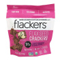 Front of Flackers Flax Seed Crackers Rosemary