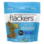 Front of Flackers Flax Seed Crackers Sea Salt