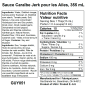 Nutrition of G Hughes Sugar Free Caribbean Jerk Wing Sauce, 355mL