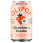 Front of OLIPOP Low Sugar Prebiotic Sparkling Tonic Strawberry Vanilla