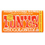Front of Tony's Chocolonely Milk Chocolate Caramel Sea Salt