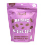 Front of Nud Organic Dark-Chocolate Covered Raisins