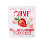 Front of OHME! Freeze Dried Strawberries - Freeze Dried Berries - Strawberry Yogurt Bites - Yogurt Bites