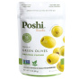 Front of Poshi Pitted Green Olive Snacks Manzanilla Olives - Olive Snack Pack - Manzanilla Olives - Olives For Charcuterie Boards