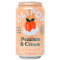 Front of OLIPOP Low Sugar Prebiotic Sparkling Tonic Peaches & Cream - Olipop Sparkling Tonic - Prebiotic Soda - Healthy Soda Alternatives