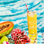 Lifestyle 2 of OLIPOP Low Sugar Sparkling Prebiotic Soda Tropical Punch - Prebiotic Soda Canada - Healthy Fruit Punch - Olipop Tropical Punch