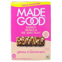 French Front of MadeGood Allergen-Free Chocolate Drizzled Granola Bars Birthday Cake - Made Good Bars - Made Good Granola Bars - Birthday Granola