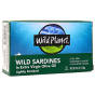 Front 1 of Wild Planet Non-GMO Wild Sardines in Extra Virgin Olive Oil Lightly Smoked, 125g